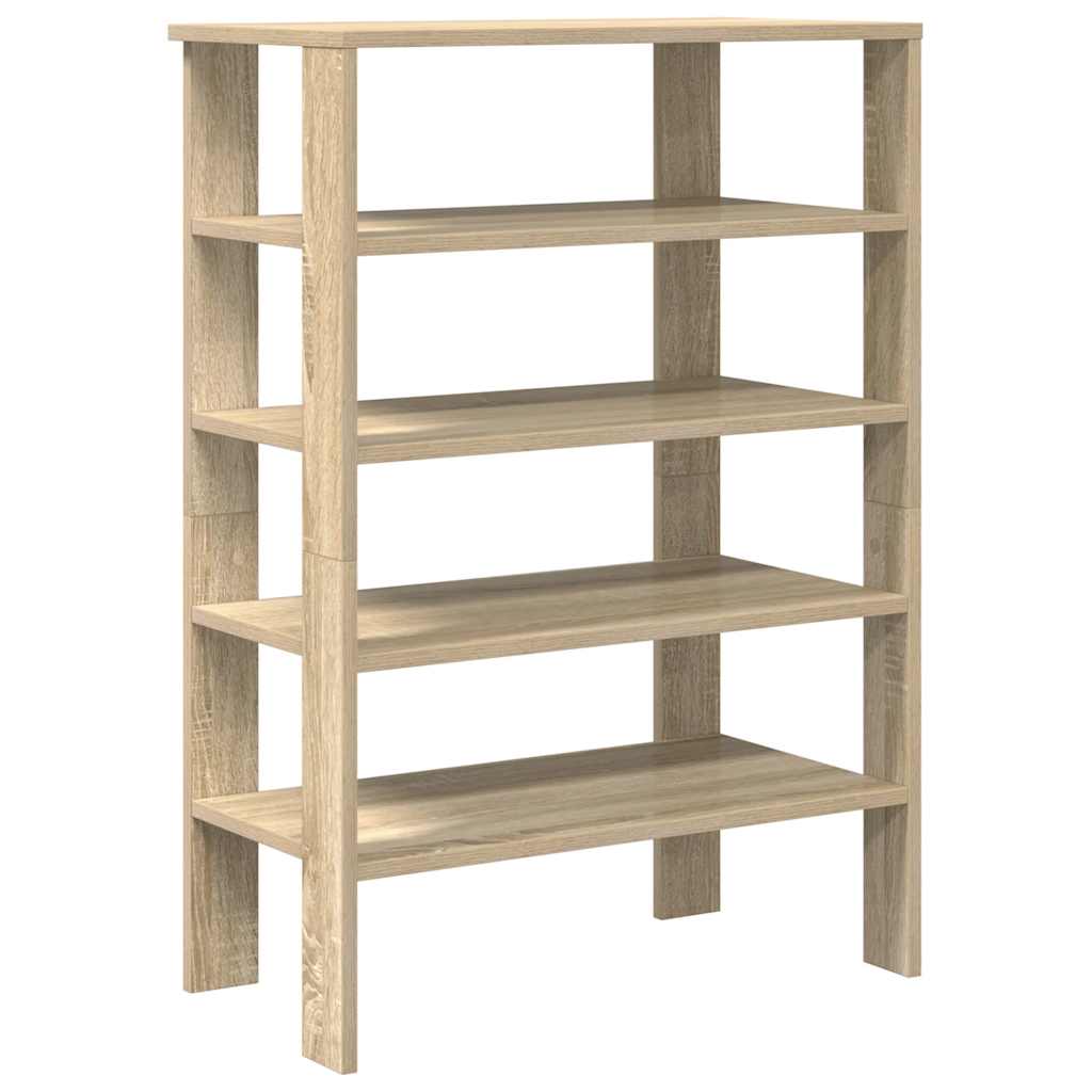Vidaxx étagère à chaussures 61x32x87,5 cm bois fini couleur chêne sonoma