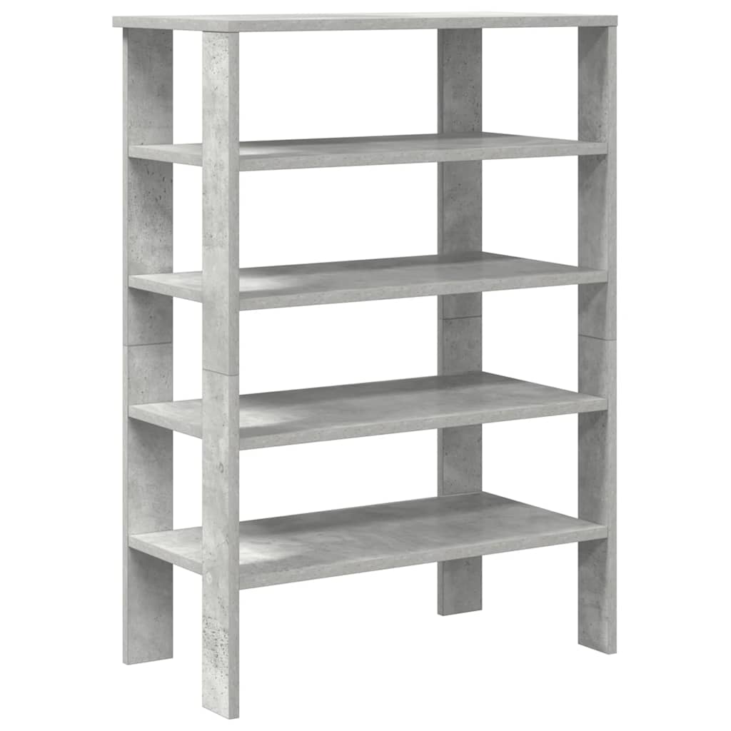 Vidaxx étagère à chaussures 61x32x87,5 cm bois d'ingénierie béton gris