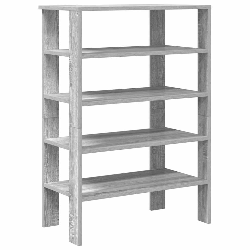 Vidaxx étagère à chaussures 61x32x87,5 cm bois fini gris couleur chêne sonoma