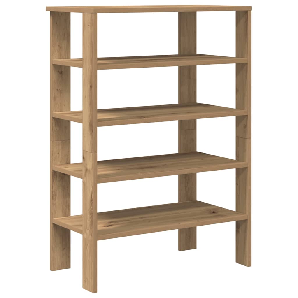 VidaXL étagère à chaussures 61x32x87,5 cm bois travaillé, couleur chêne artisanal