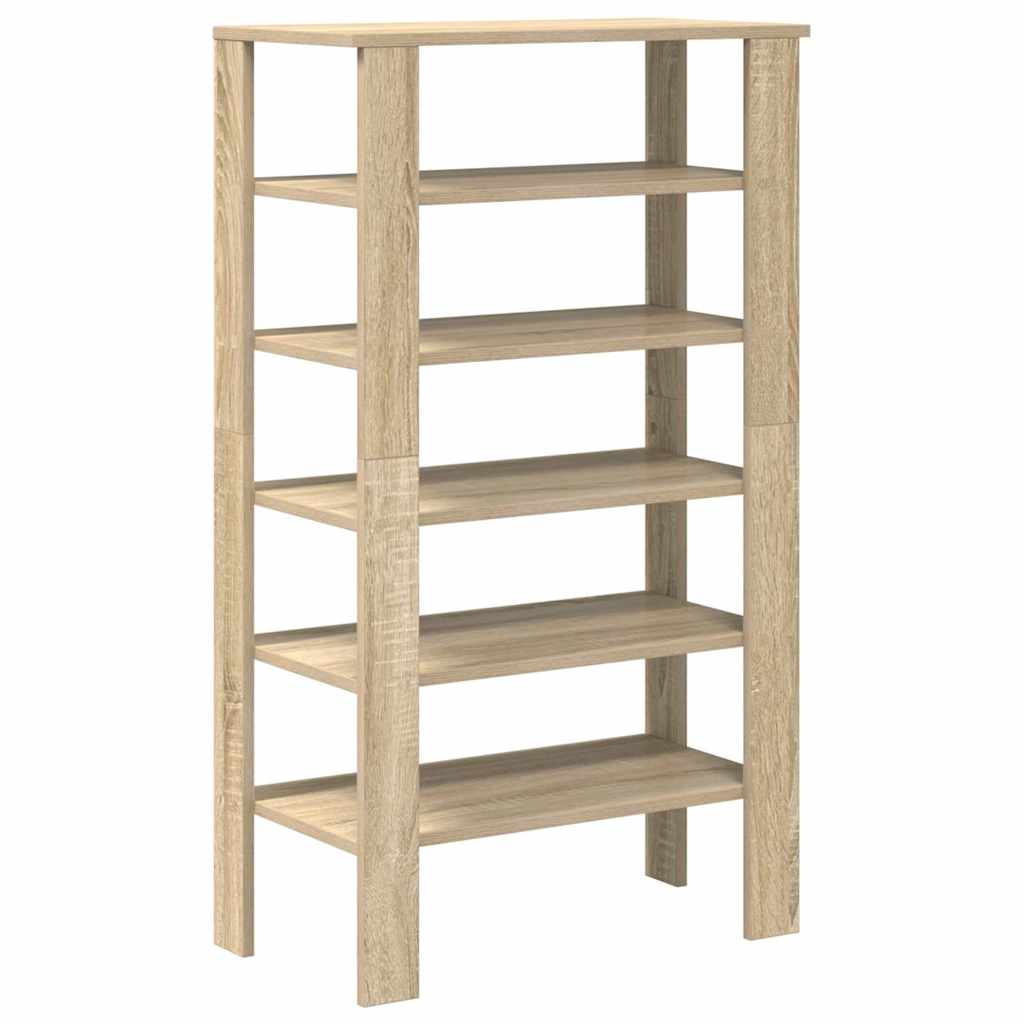 VidaXL étagère à chaussures 61x32x105 cm bois d'ingénierie couleur chêne sonoma
