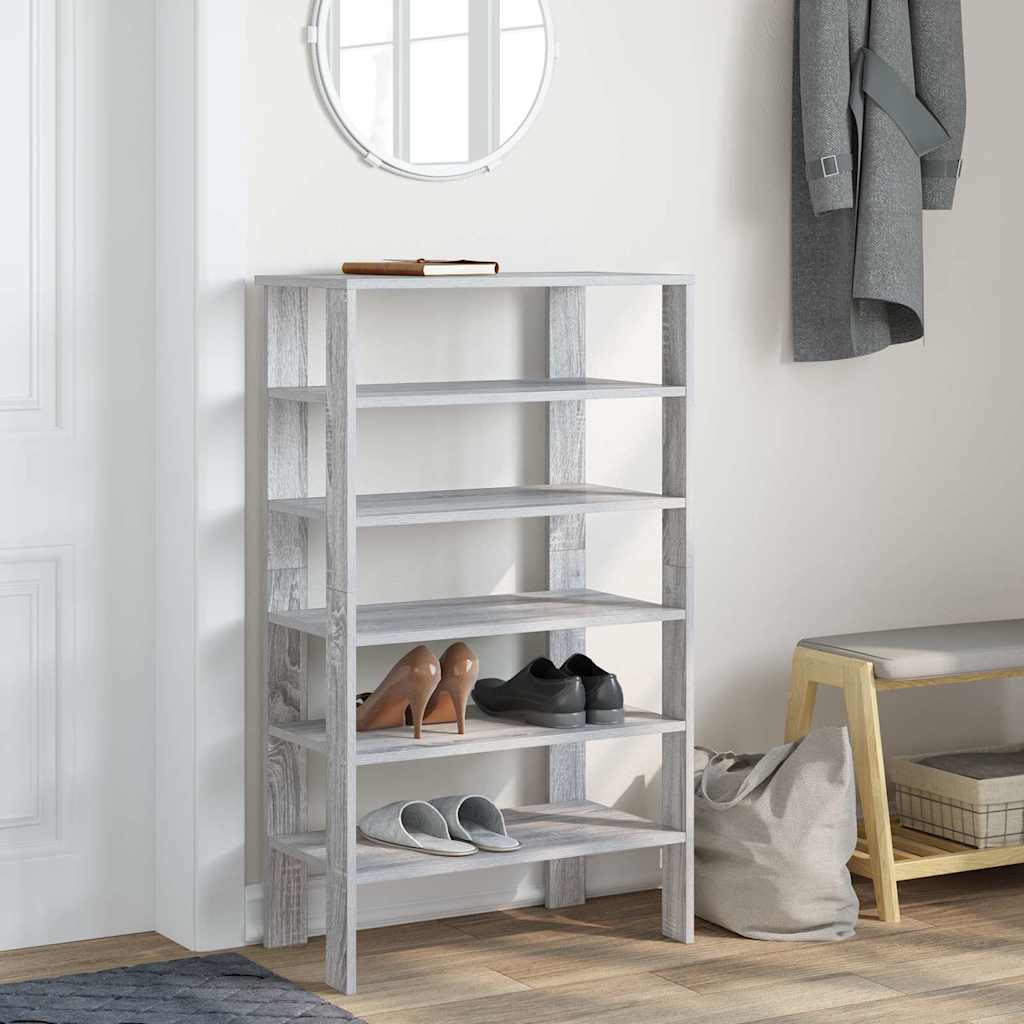 Vidaxx étagère à chaussures 61x32x105 cm bois d'ingénierie chêne sonoma gris