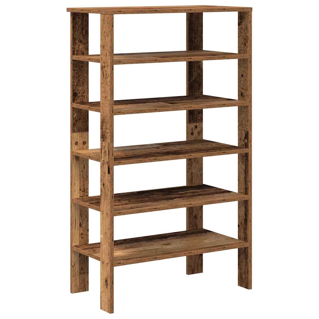 Vidaxx étagère à chaussures 61x32x105 cm bois fini, couleur bois ancien