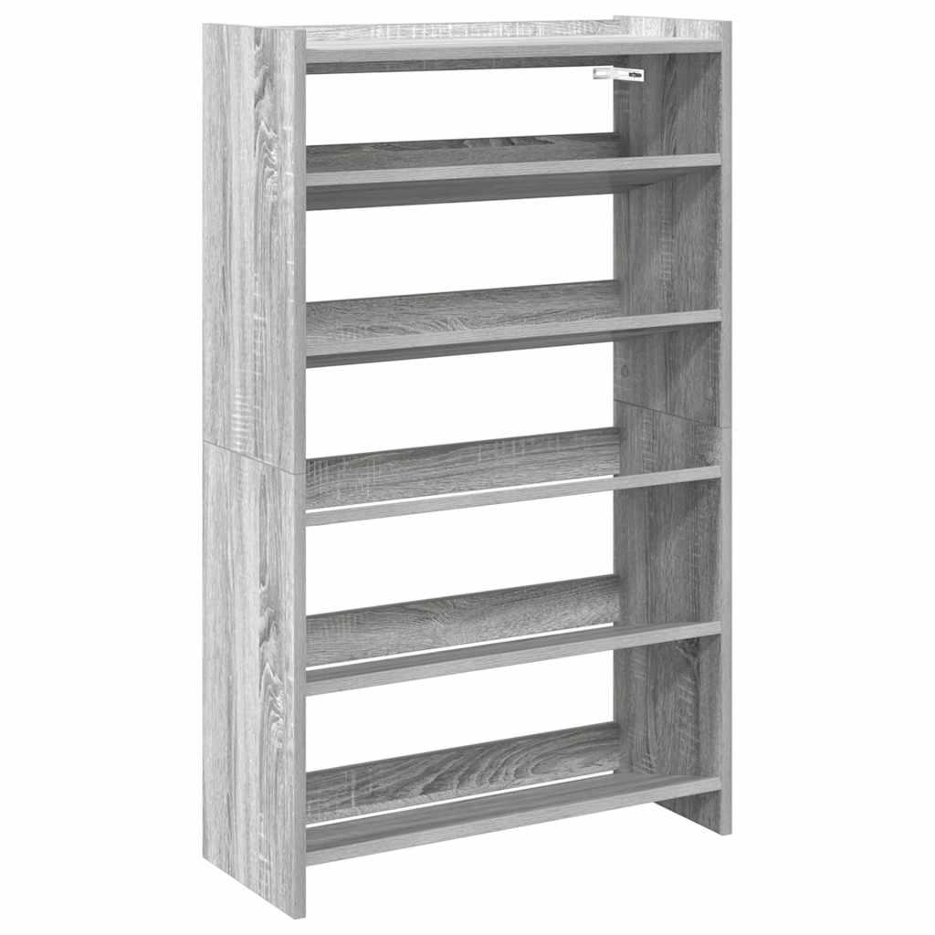 Vidaxx étagère à chaussures 60x25x100 cm bois d'ingénierie chêne sonoma gris