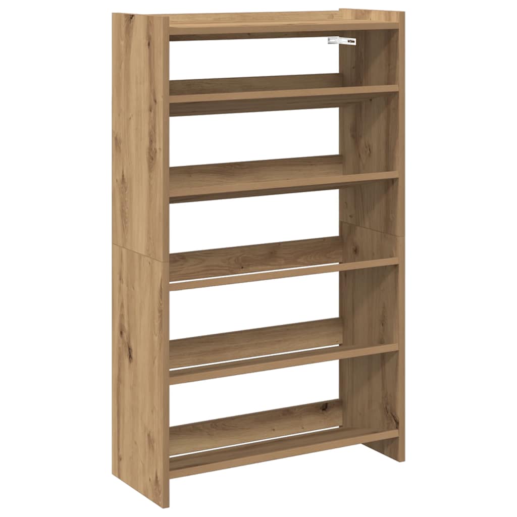 VidaXL étagère à chaussures 60x25x100 cm bois travaillé, couleur chêne artisanal