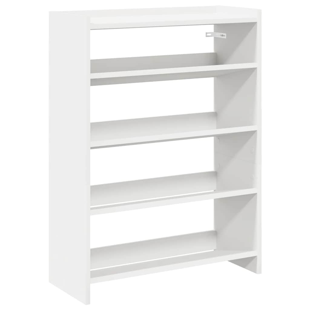 Vidaxx étagère à chaussures 60x25x81 cm bois fini blanc