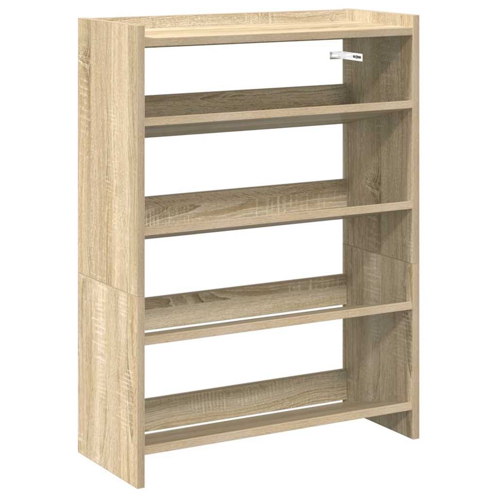 Vidaxx étagère à chaussures 60x25x81 cm bois fini couleur chêne sonoma
