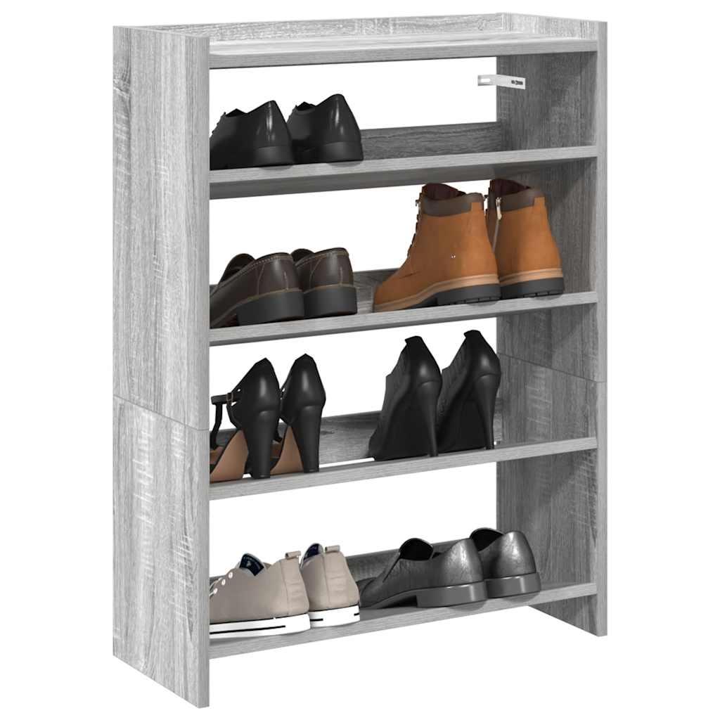 Vidaxx étagère à chaussures 60x25x81 cm bois d'ingénierie chêne sonoma gris