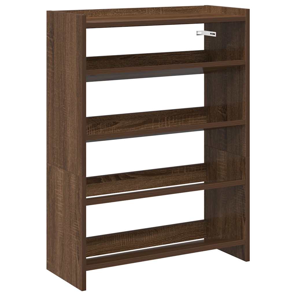 Vidaxx étagère à chaussures 60x25x81 cm bois fini couleur chêne marron