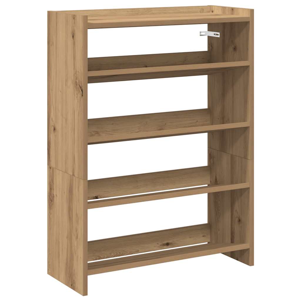 VidaXL étagère à chaussures 60x25x81 cm bois travaillé, couleur chêne artisanal