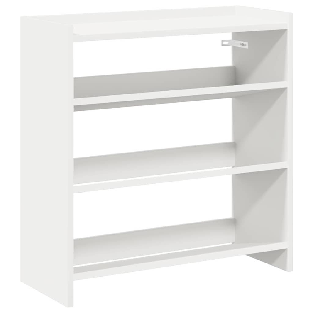 Vidaxx étagère à chaussures 60x25x62 cm bois fini blanc