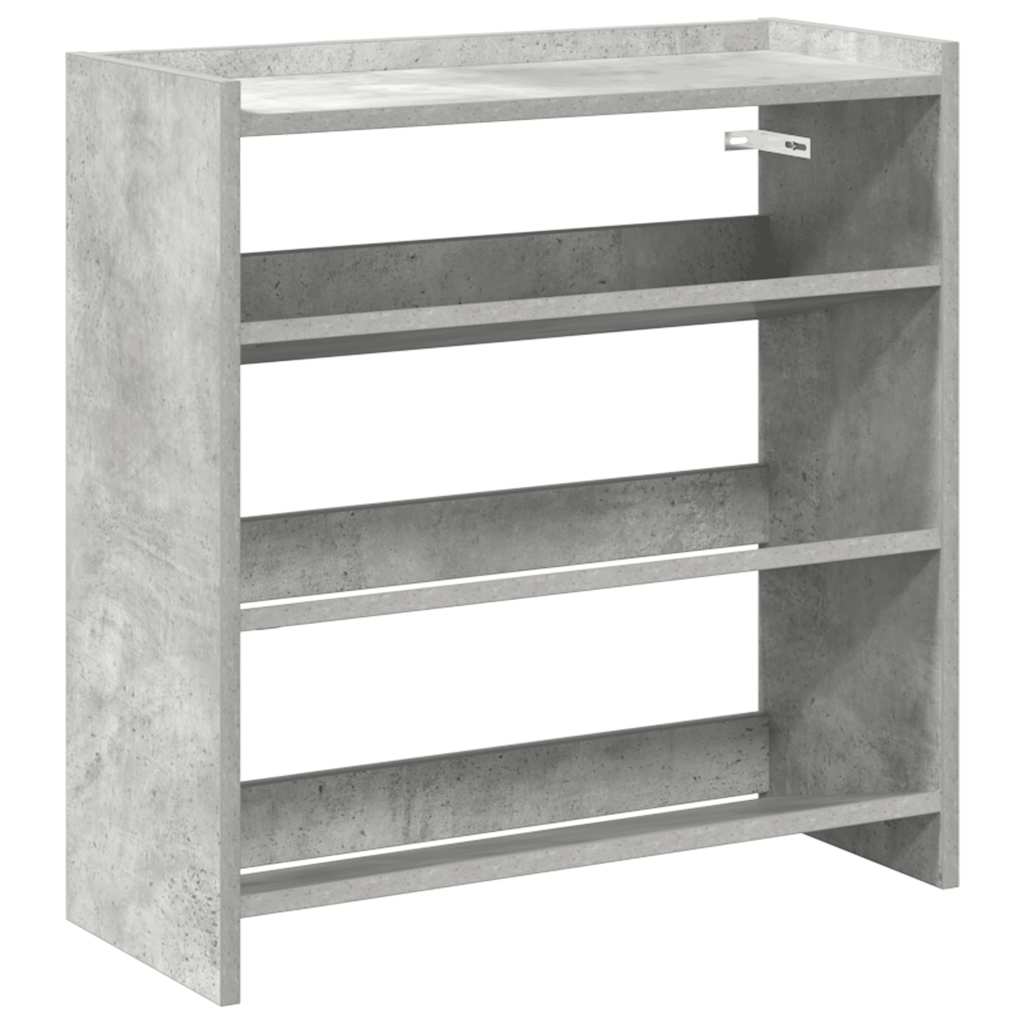 Vidaxx étagère à chaussures 60x25x62 cm bois d'ingénierie béton gris