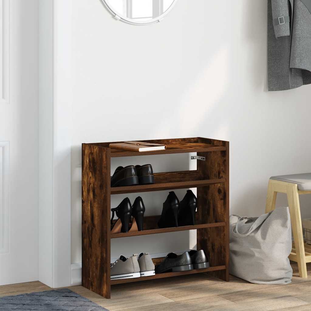 Vidaxx étagère à chaussures 60x25x62 cm bois traité, chêne fumé