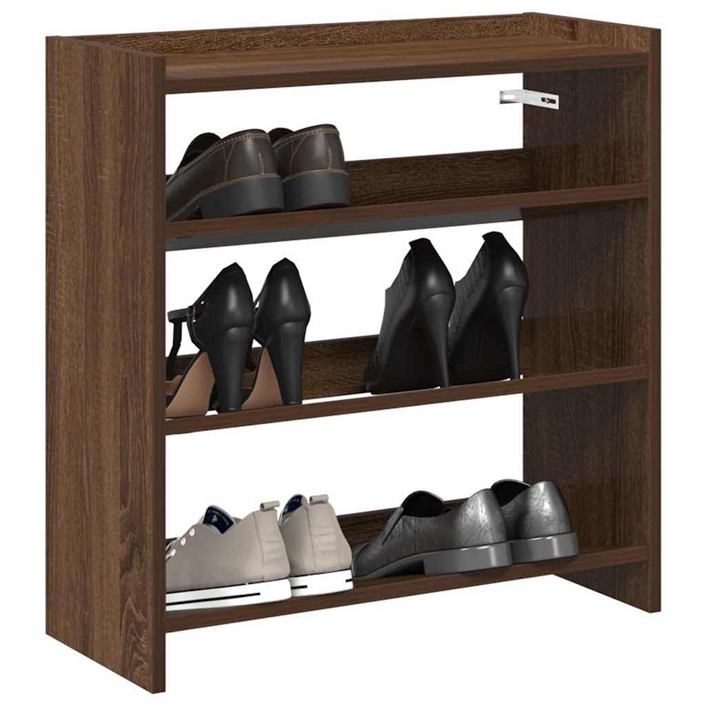 Vidaxx étagère à chaussures 60x25x62 cm bois fini couleur chêne marron