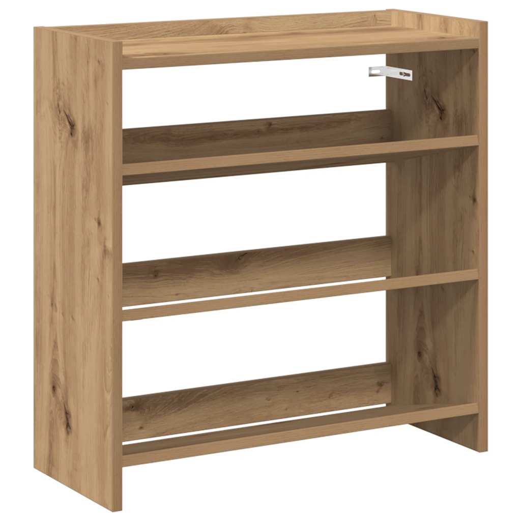 VidaXL étagère à chaussures 60x25x62 cm bois travaillé, couleur chêne artisanal