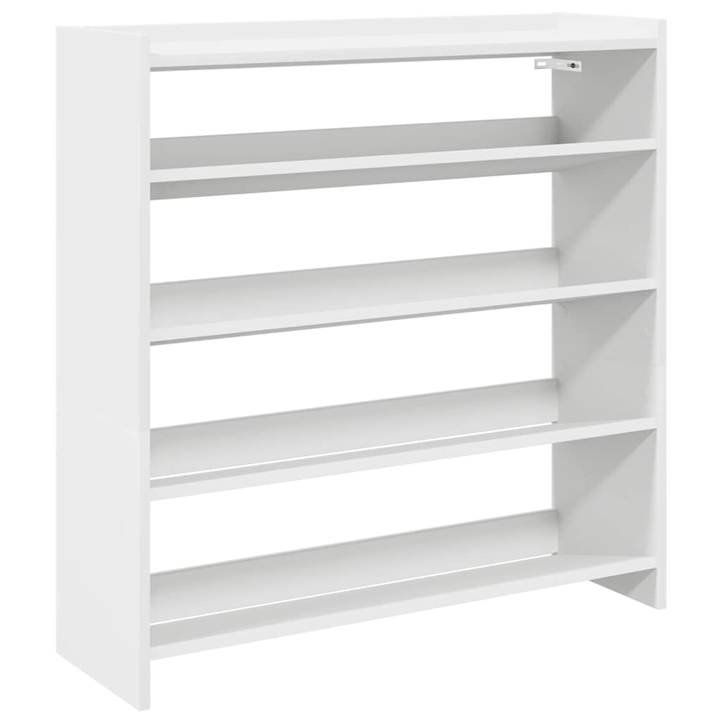 Vidaxx étagère à chaussures 80x25x81 cm bois fini blanc