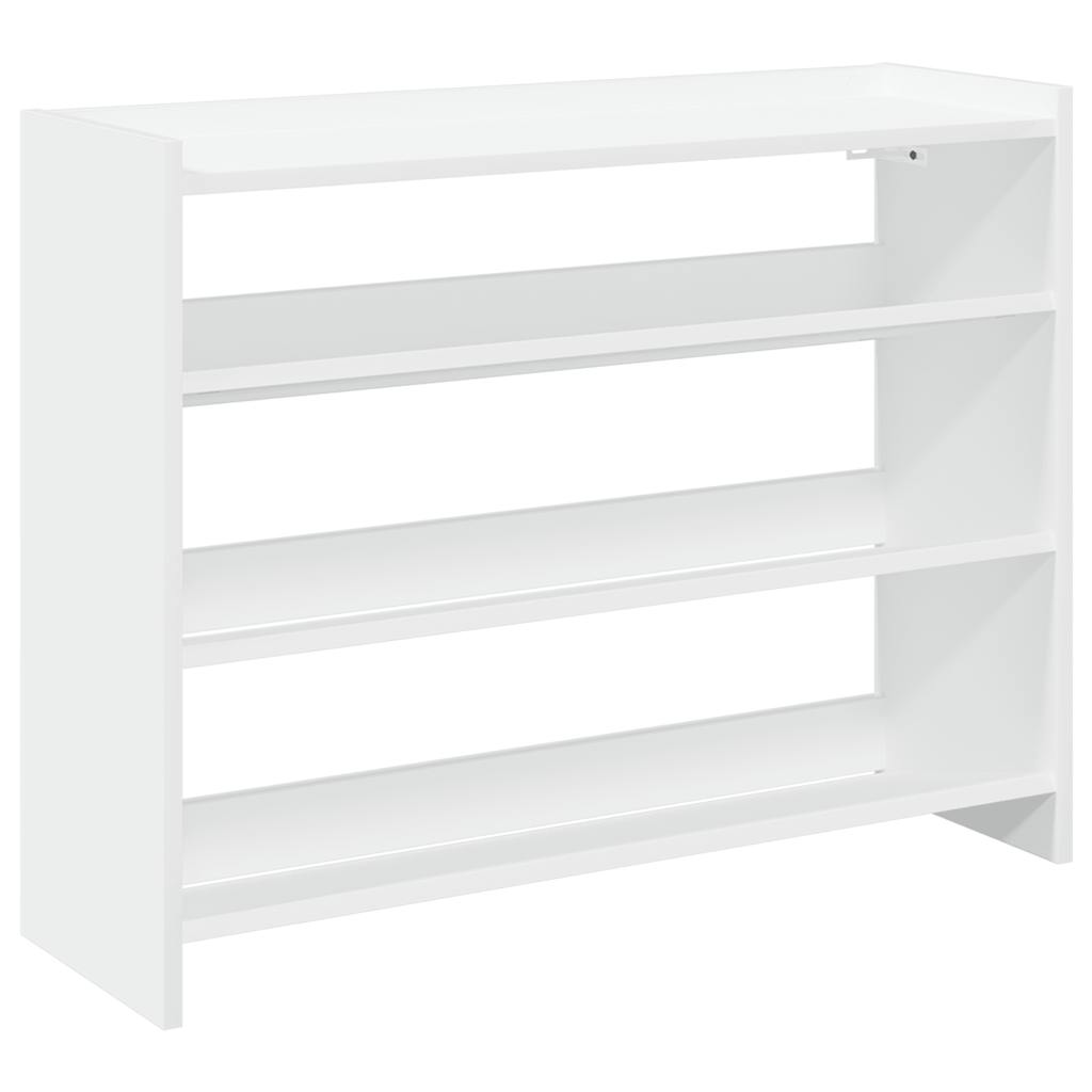 Vidaxx étagère à chaussures 80x25x62 cm bois fini blanc