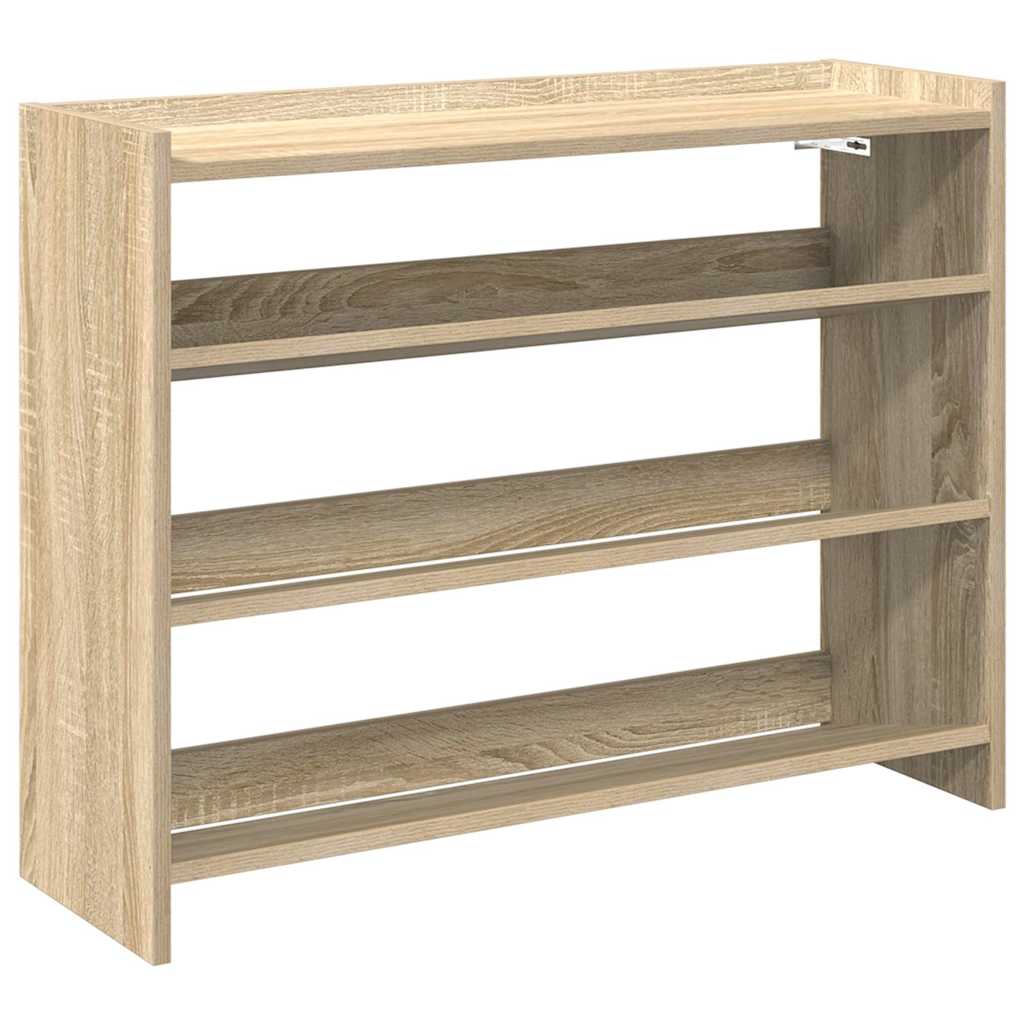 Vidaxx étagère à chaussures 80x25x62 cm bois fini couleur chêne sonoma