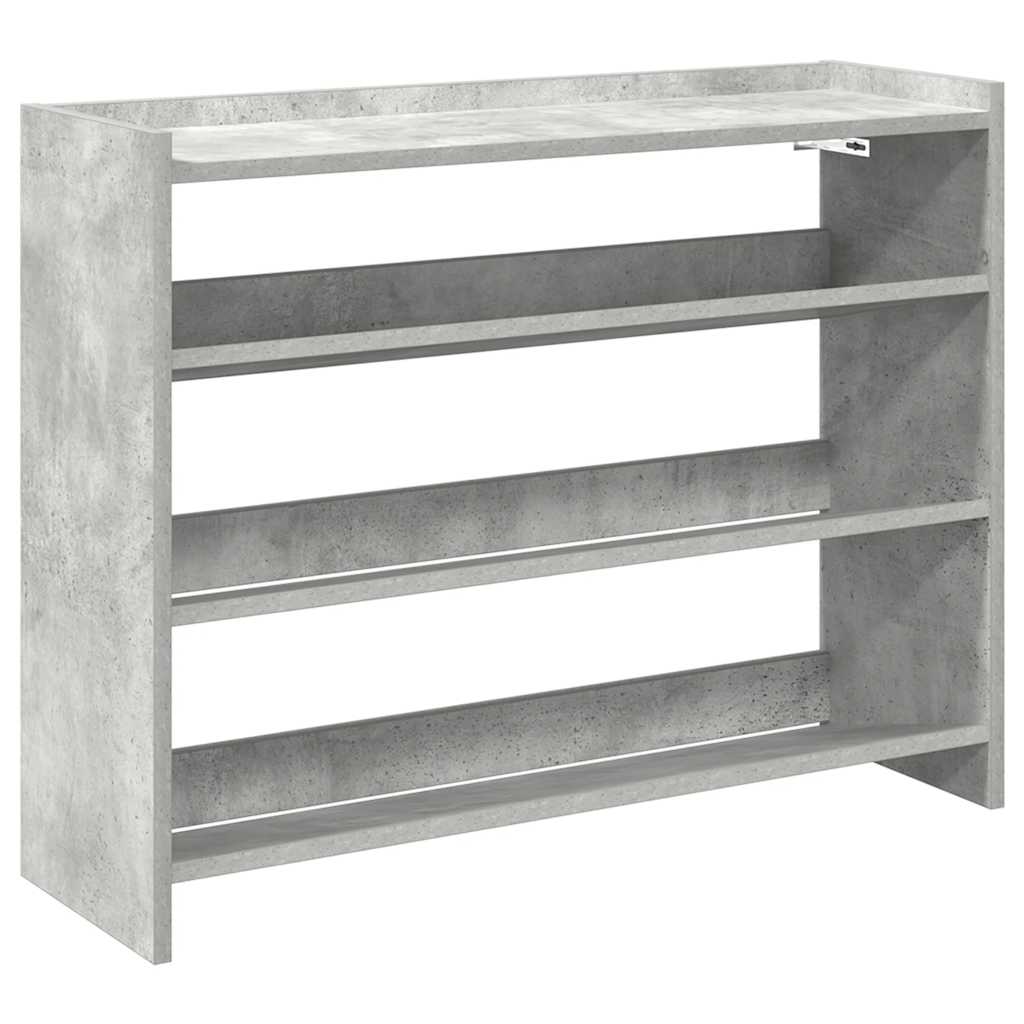 Vidaxx étagère à chaussures 80x25x62 cm bois d'ingénierie béton gris