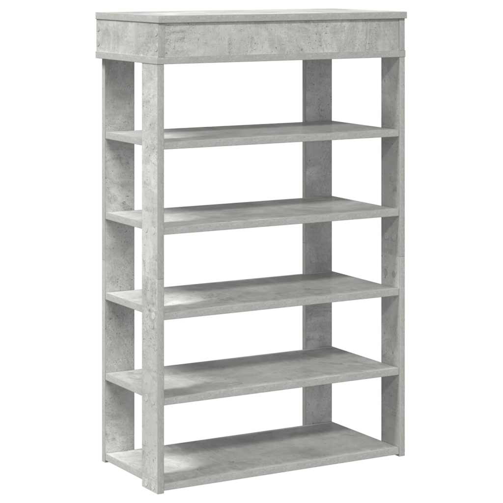 Vidaxx étagère à chaussures 60x30x98 cm bois d'ingénierie béton gris