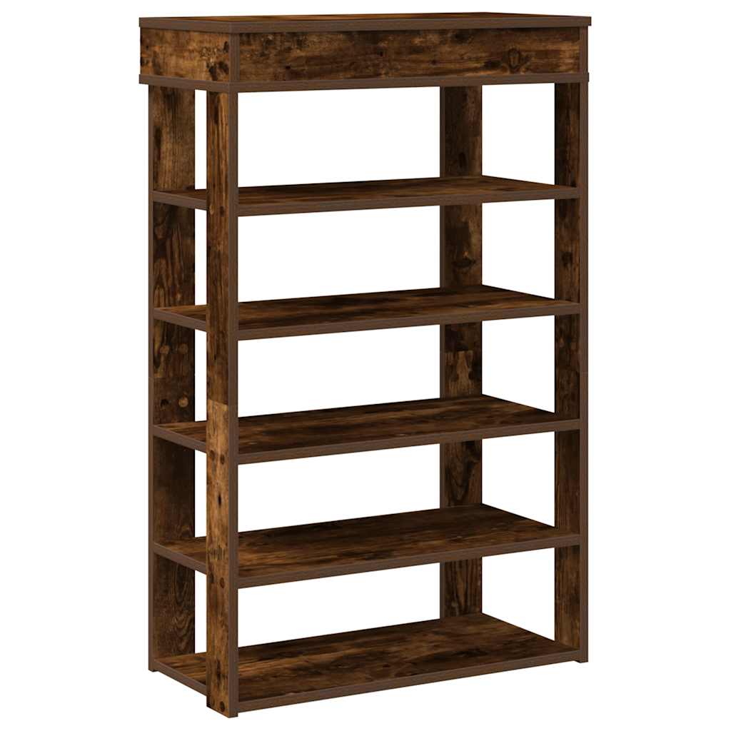 Vidaxx étagère à chaussures 60x30x98 cm bois traité, chêne fumé