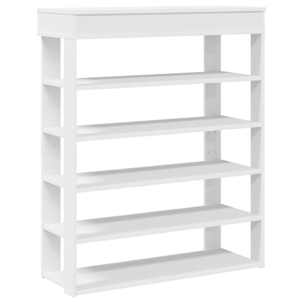 Vidaxx étagère à chaussures 80x30x98 cm bois fini blanc
