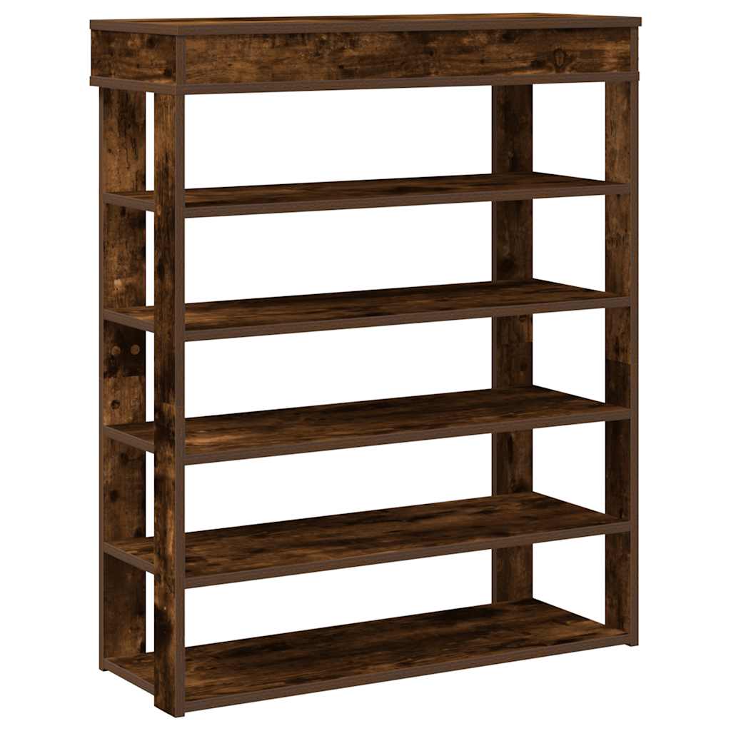 Vidaxx étagère à chaussures 80x30x98 cm bois traité, chêne fumé