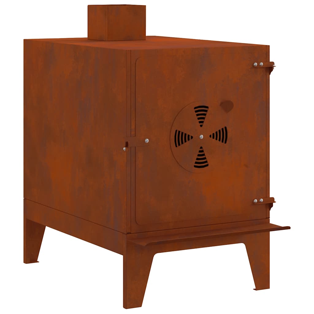 Vidaxx réchaud de camping 35x50x60 cm acier corten