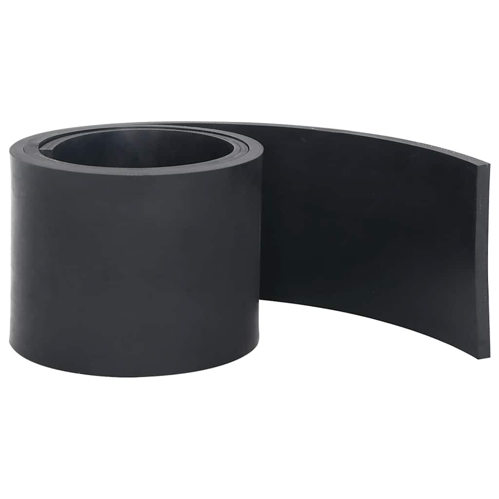 VidaXL bord en caoutchouc pour chasse-neige 180x15x1 cm noir