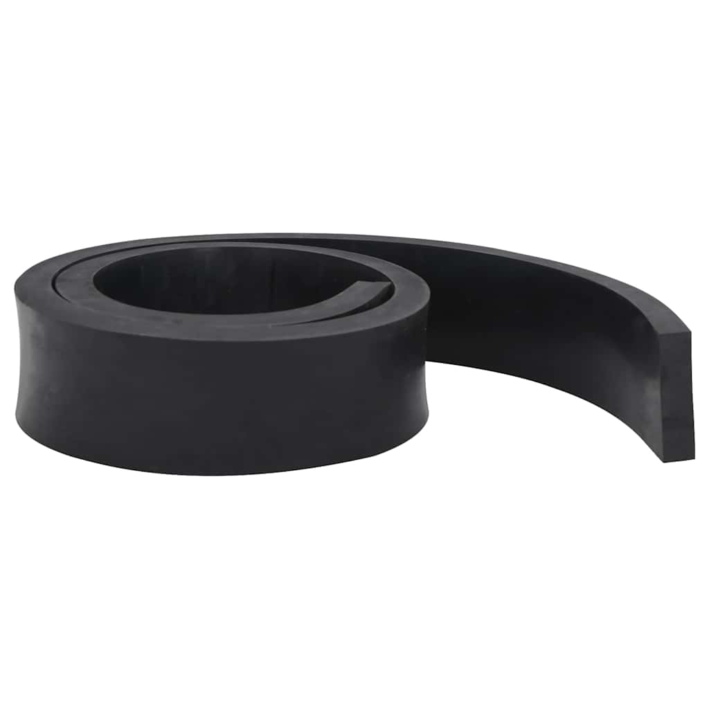 Vidaxxl bord en caoutchouc pour chasse-neige 200x8x2 cm noir