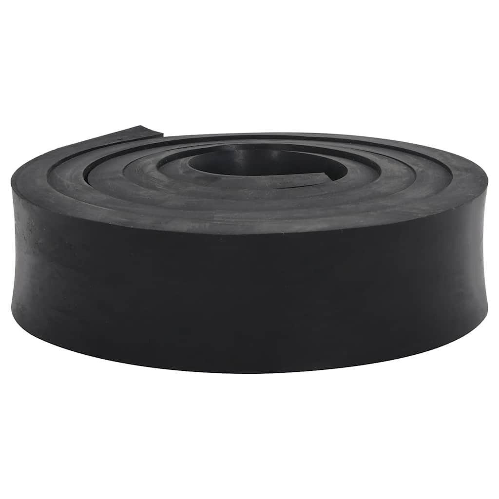 VidaXL bord en caoutchouc pour chasse-neige 250x8x2 cm noir