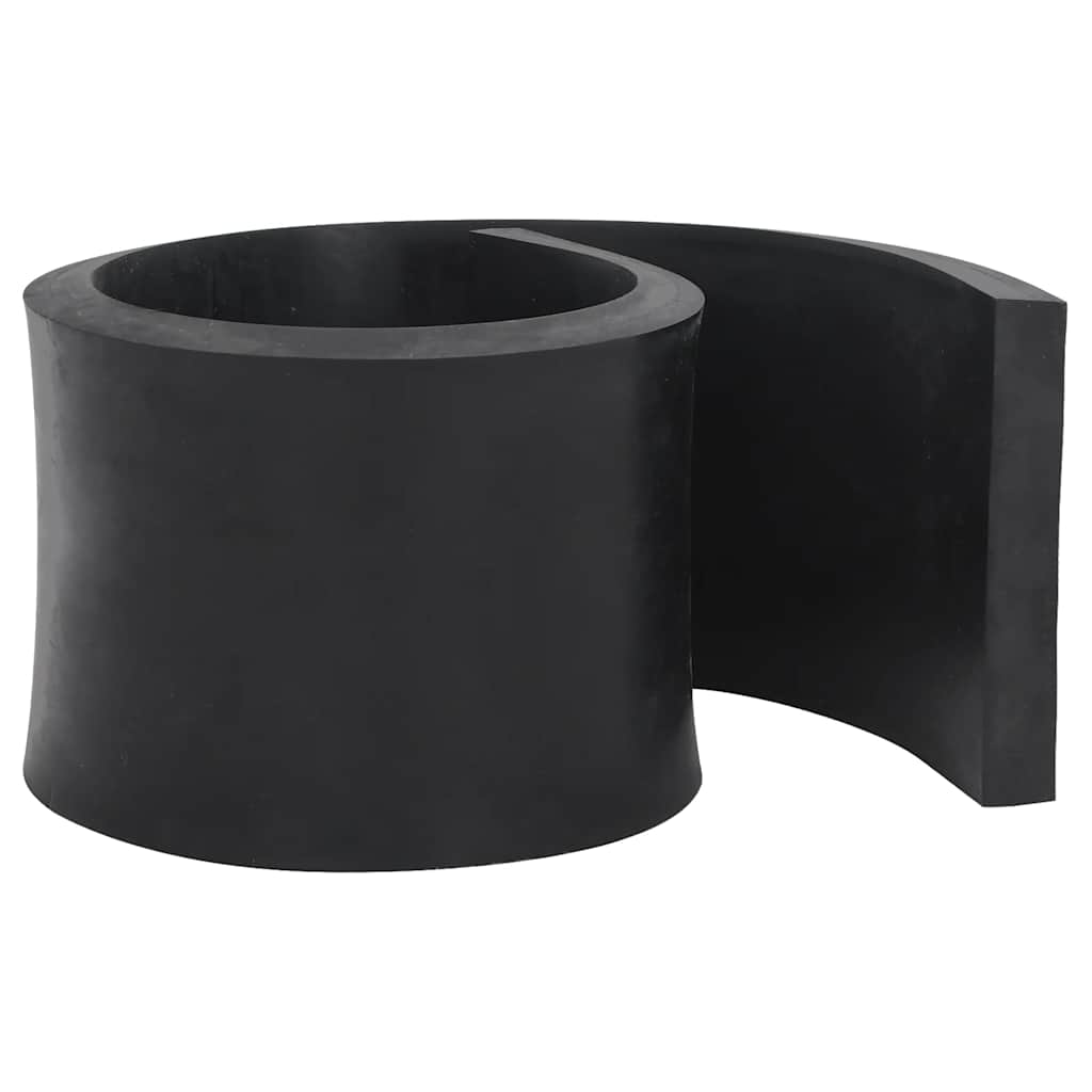 Vidaxxl bord en caoutchouc pour chasse-neige 100x15x2 cm noir