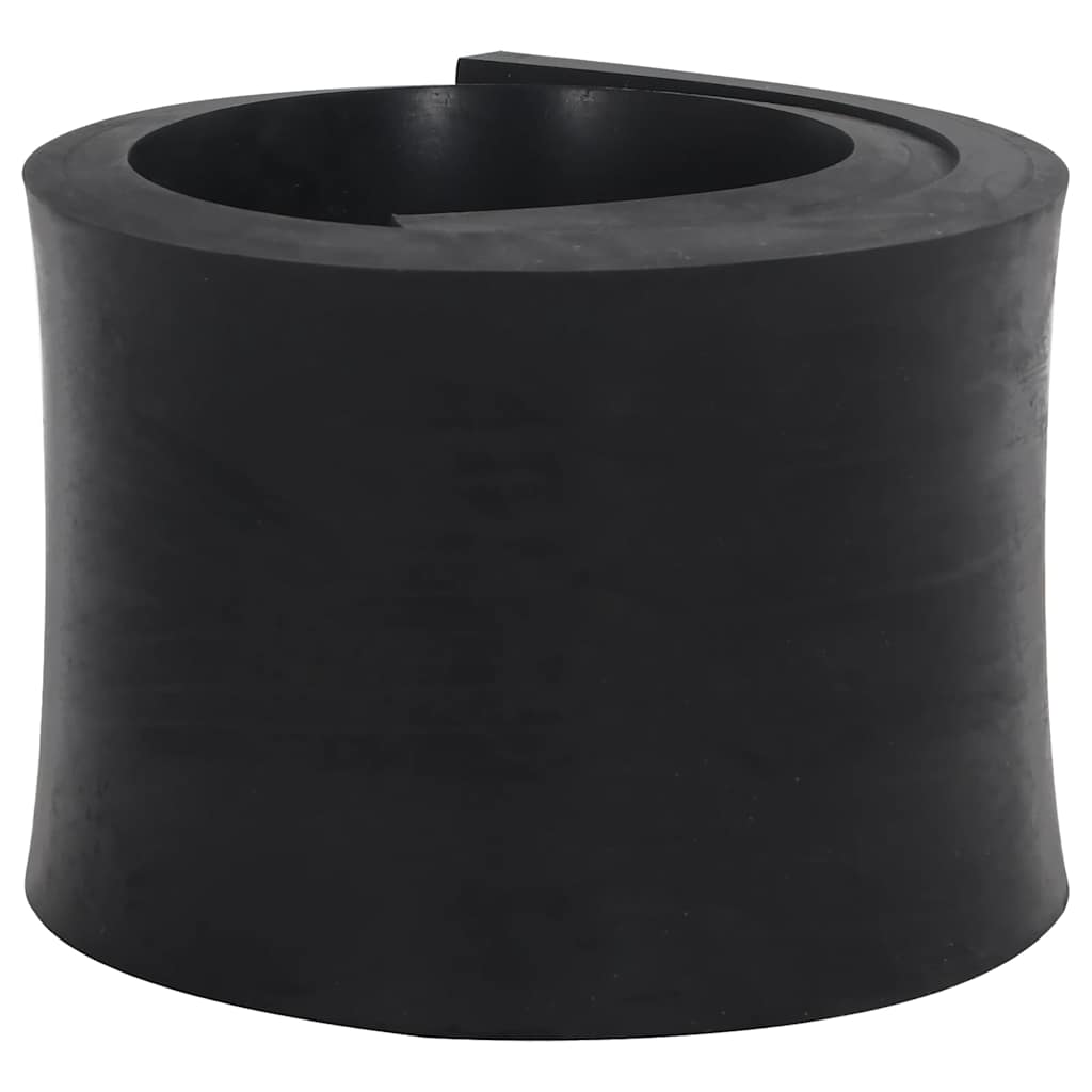 VidaXL bord en caoutchouc pour chasse-neige 120x15x2 cm noir