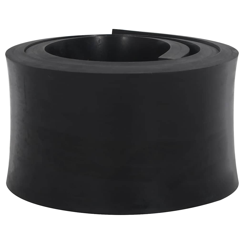 VidaXL bord en caoutchouc pour chasse-neige 200x15x2 cm noir