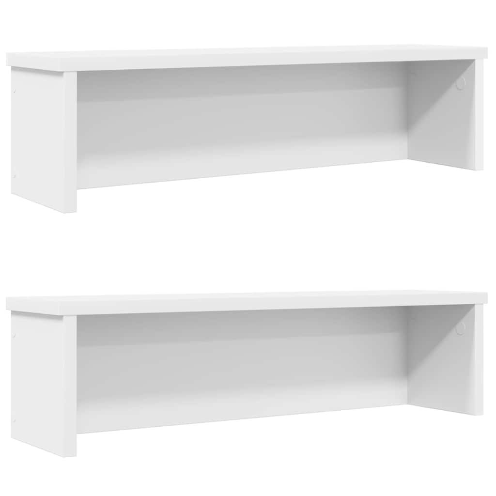 Vidaxx étagères de cuisine empilables 2 pcs 60x15x16 cm blanc
