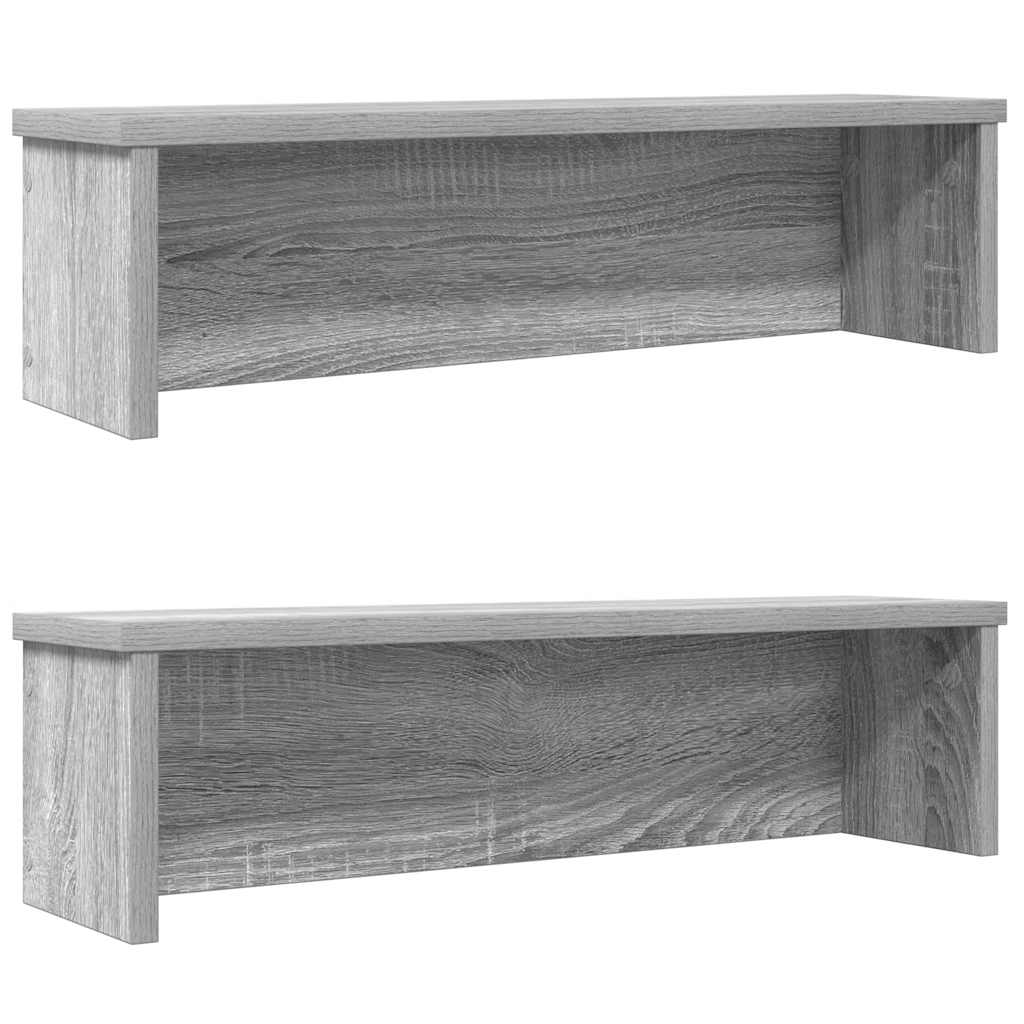 Vidaxx étagères de cuisine empilables 2 pcs 60x15x16 cm chêne sonoma gris
