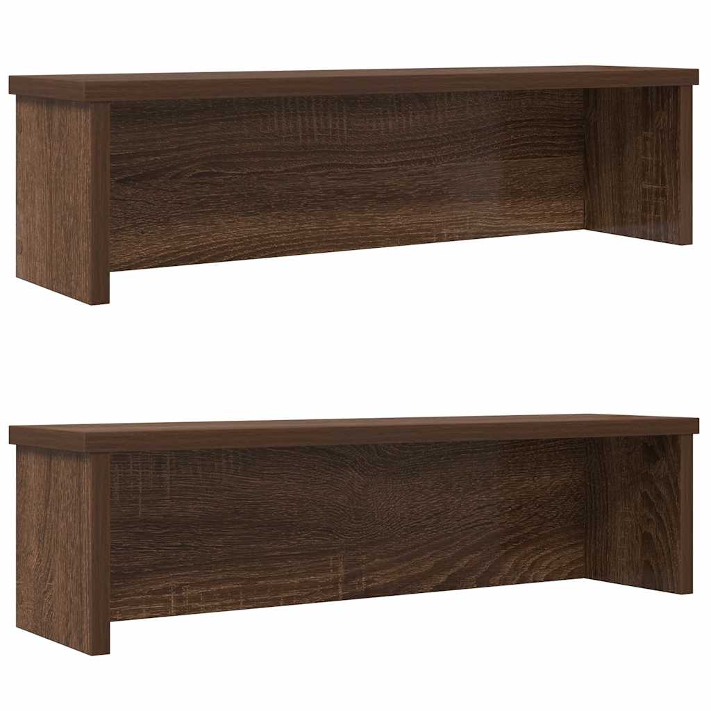 Vidaxx étagères de cuisine empilables 2 pcs 60x15x16 cm couleur chêne marron
