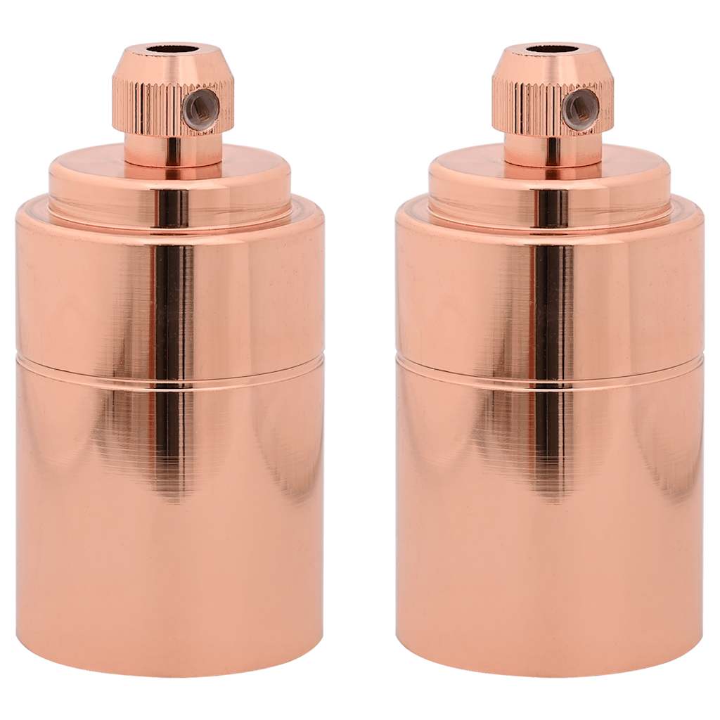 Vidaxl lamphouders 2 st roségoud e27