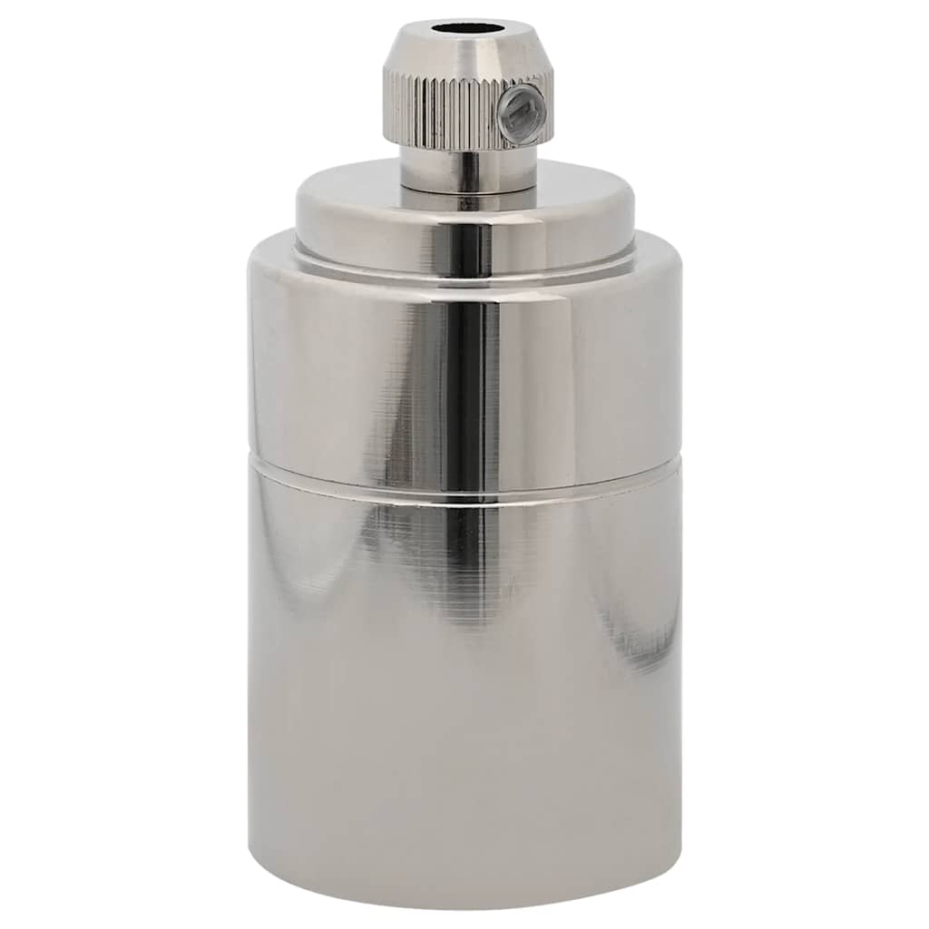Vidaxl lamphouders 2 st nikkel satijn e27