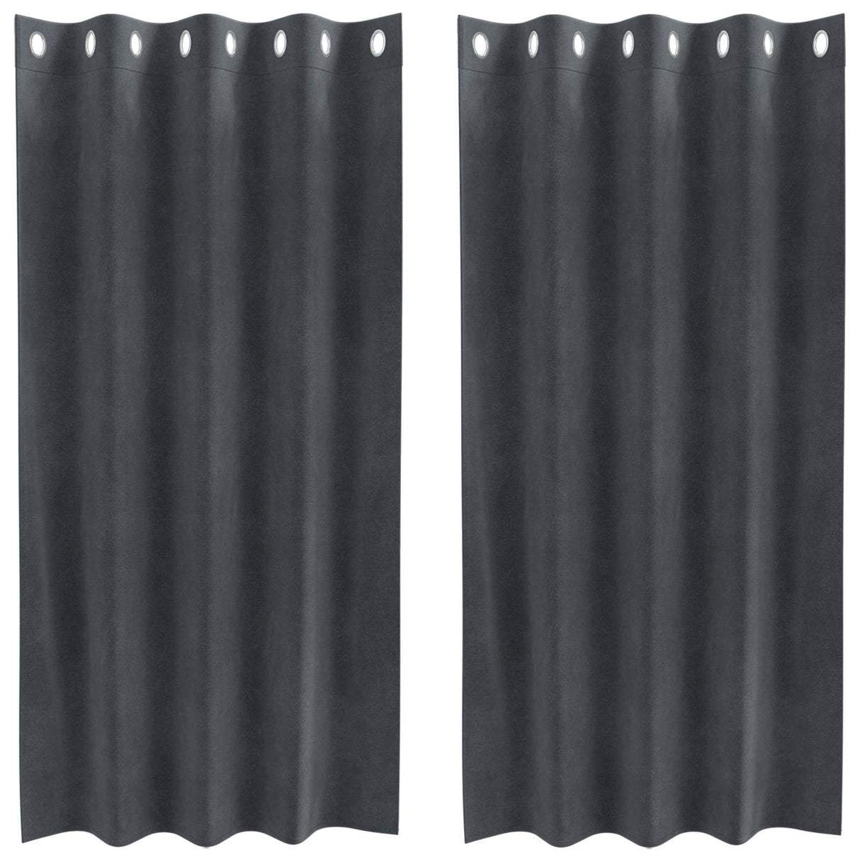 Vidaxl verduisterende gordijnen 2 pcs lichtgrijs 140 x 175 cm fluweel