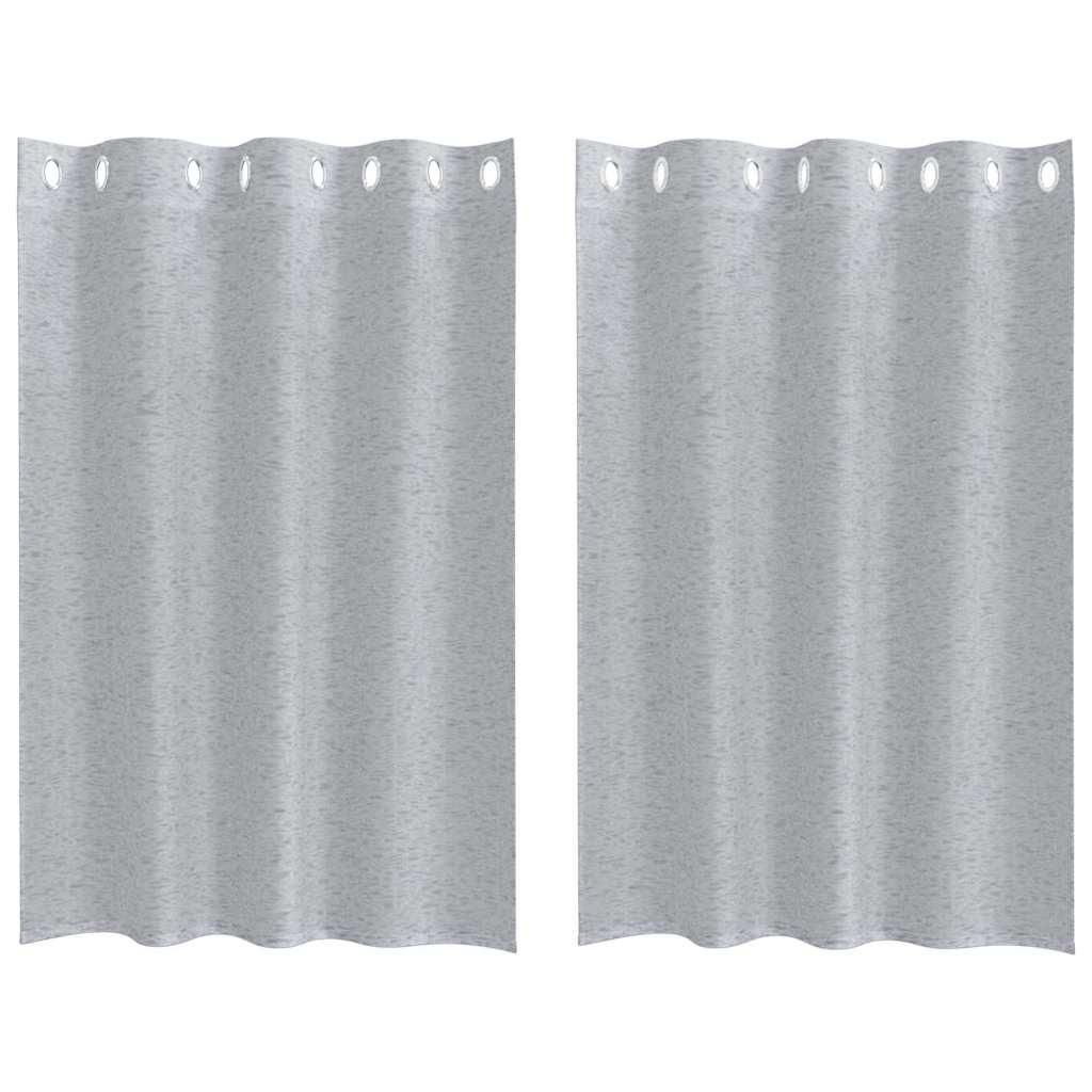 Vidaxl voile gordijn 2 pcs donkergrijs 140 x 140 cm polyester