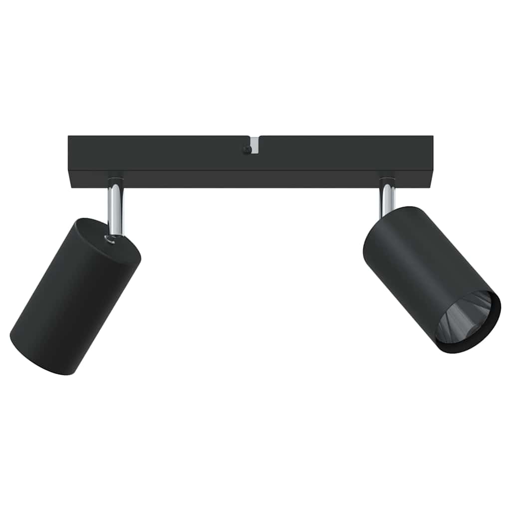 Vidaxl plafondspot met schijnwerpers zwart 26 x 6 x 16 cm metaal