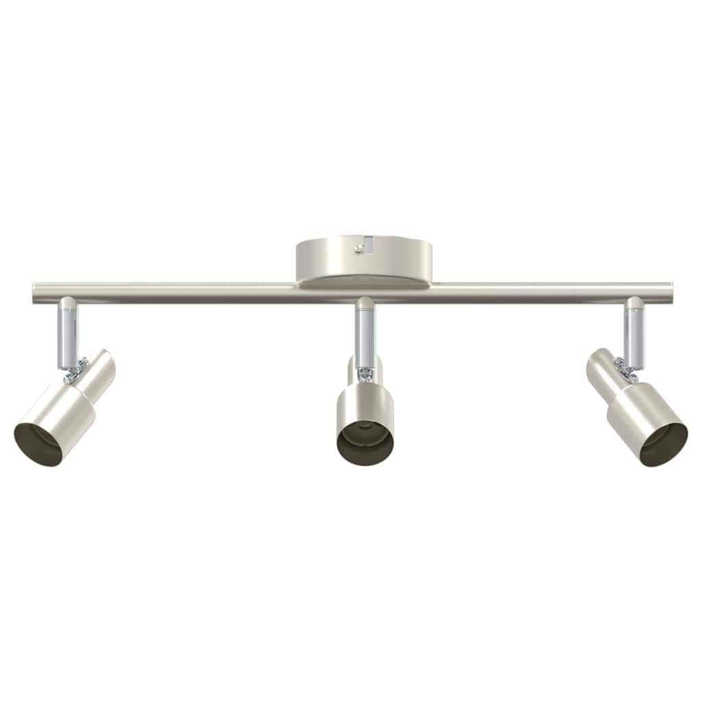 Vidaxl plafondspot met schijnwerpers nikkel 39 x 10,5 x 10,5 cm staal