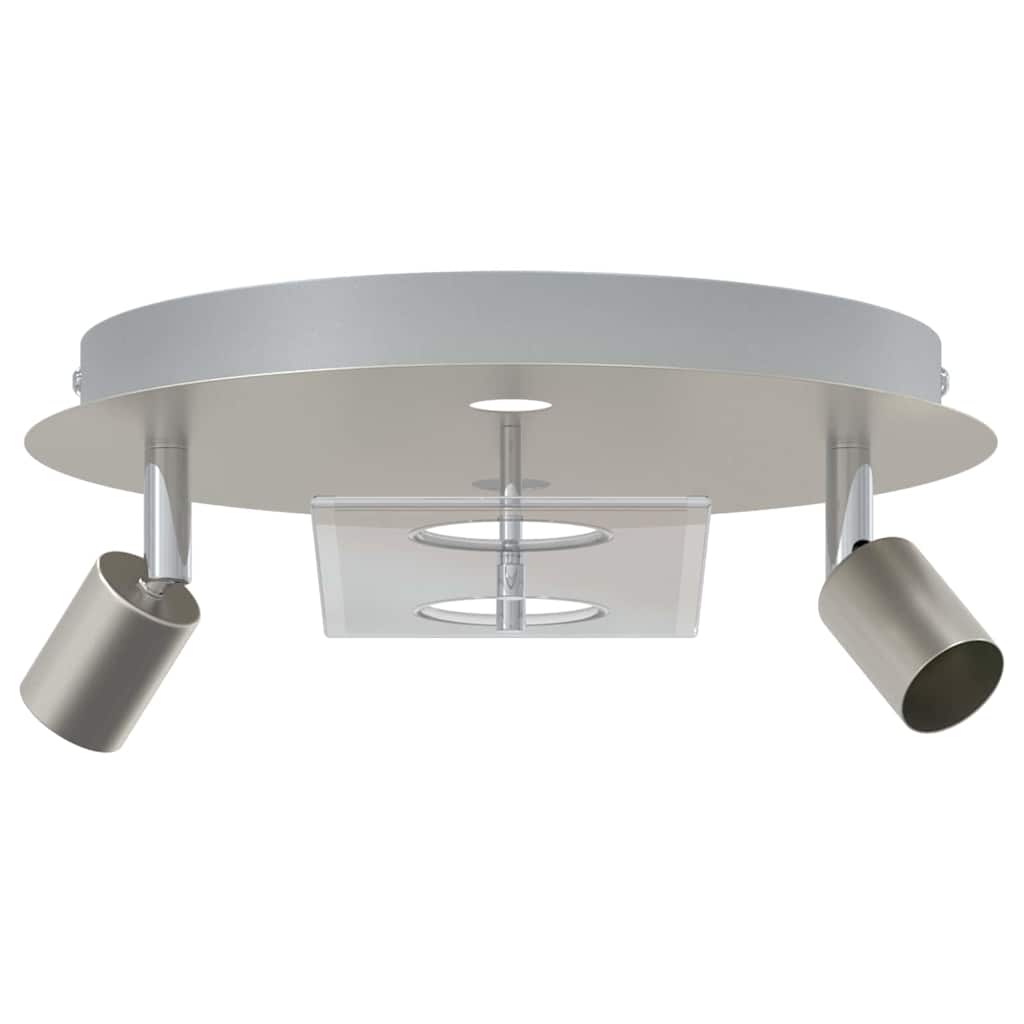 Vidaxl plafondspot nikkel 29 x 29 x 11 cm staal en glas