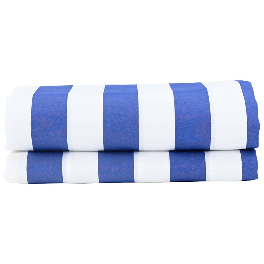 Vidaxl zonnescherm vervangingen blauw en wit 1000 x 160 cm