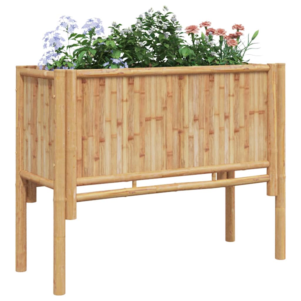 Vidaxl verhoogd bed bruin 90 x 35 x 70 cm bamboe