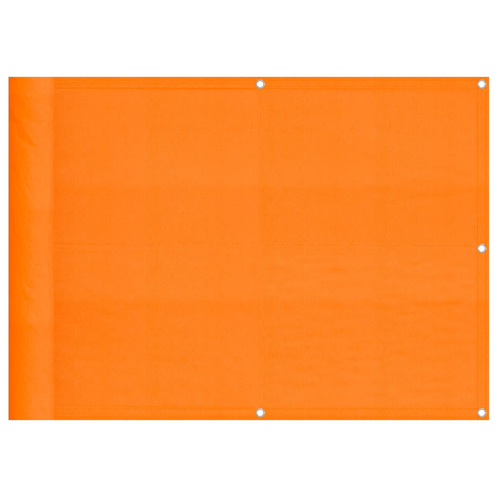 Vidaxl balkonscherm oranje 75x1000 cm 100% polyester oxford