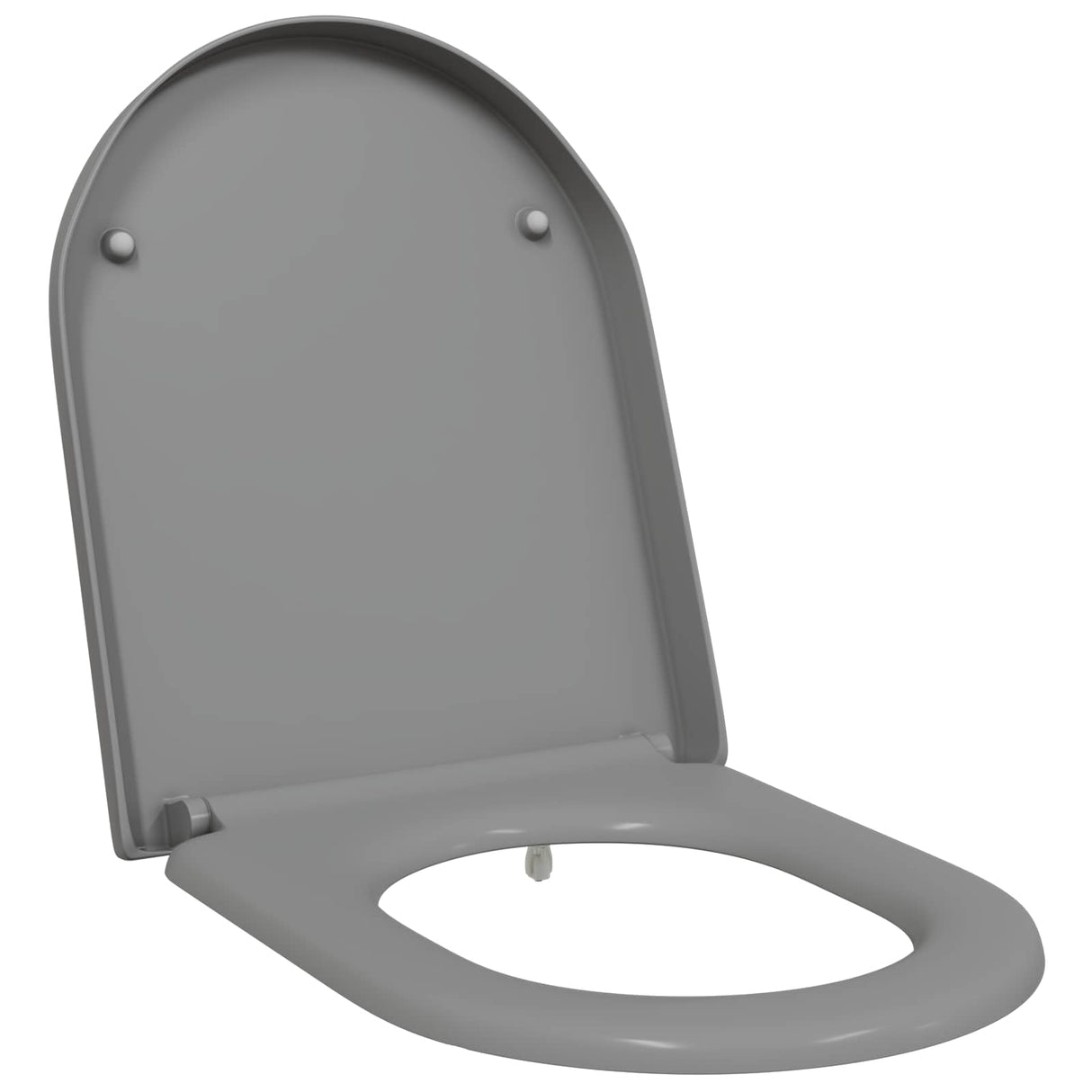 Vidaxl toiletzitting grijs 49 x 36 x 4 cm duroplast