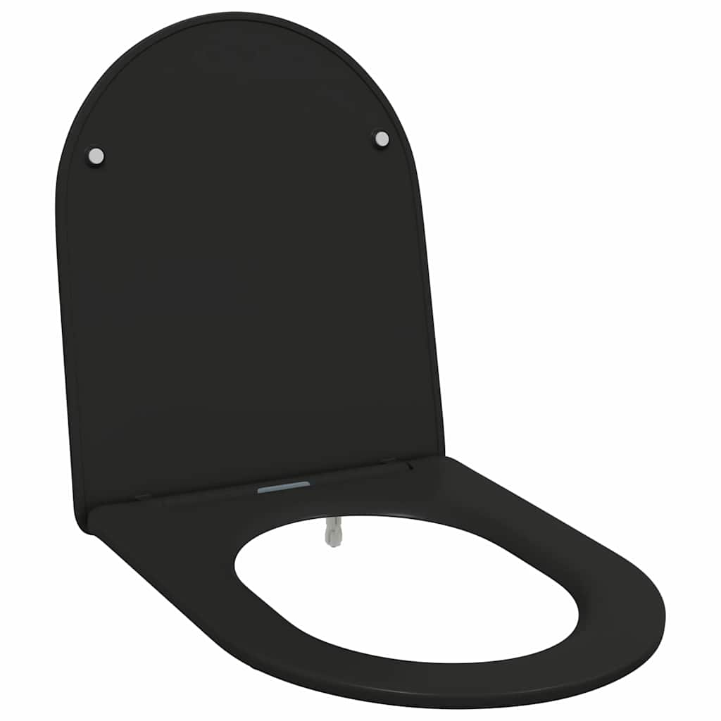 Vidaxl toiletzitting zwart 47 x 36 x 3,4 cm duroplast