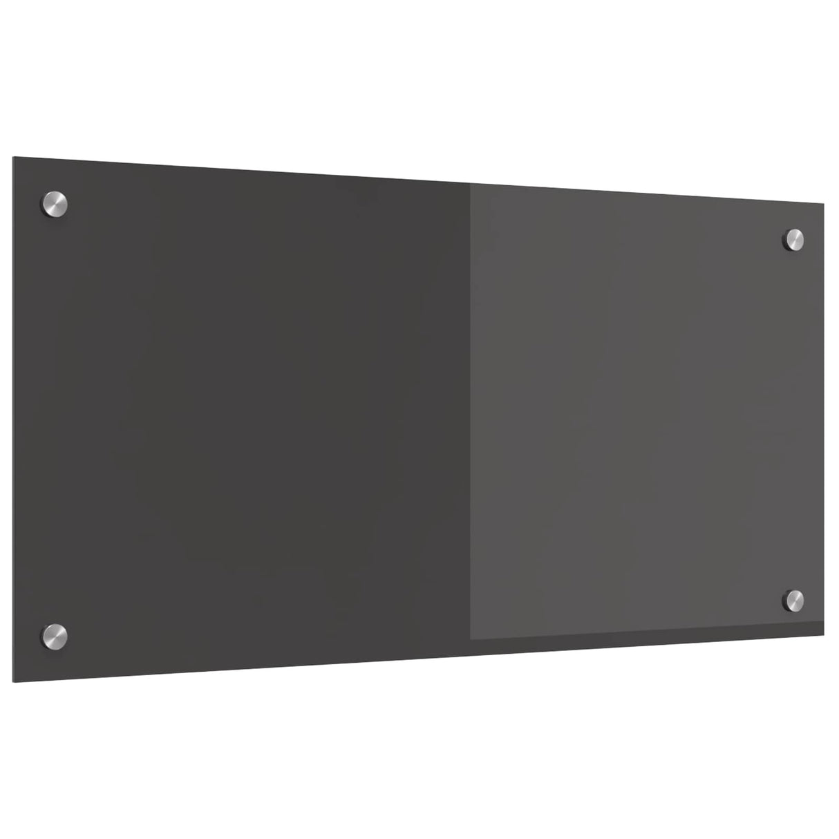 Vidaxl keuken spatscherm donkergrijs 80 x 40 cm gehard glas